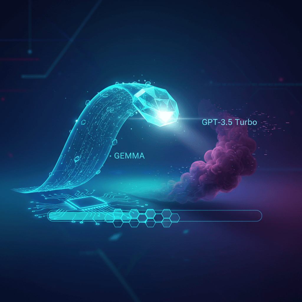 Model Gemma 2B przewyższył GPT-3.5 Turbo w teście MT-Bench działając na procesorze laptopa